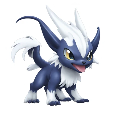 Edgy Cool Kawaii Baby Nargacuga-Absol-Pokémon Full Body Detailed High Quality sticker