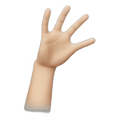 hand reaching sticker