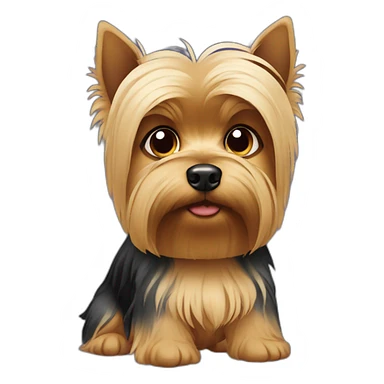 sad Yorkshire Terrier sticker