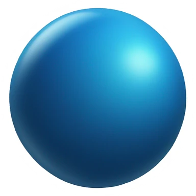 blue sphere sticker