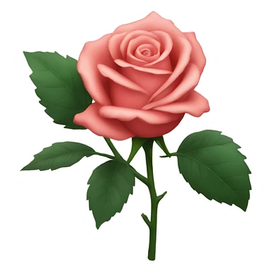 Rose flower gift sticker