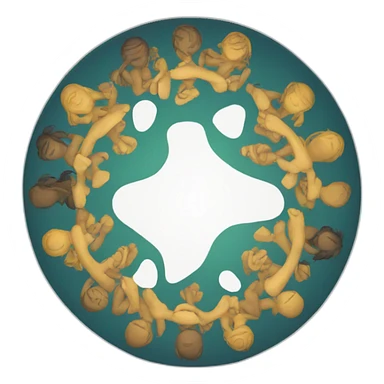 Friendship Circle Emblem sticker