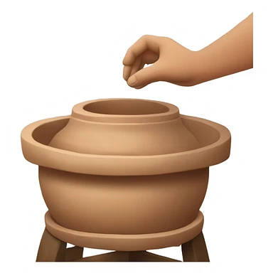 Pottery wheel sticker