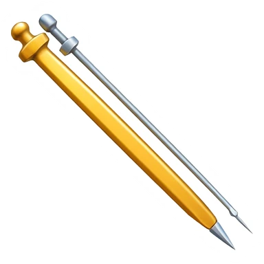 clou en acier métallique sticker