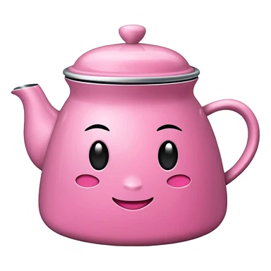 pembe çaydanlık sticker