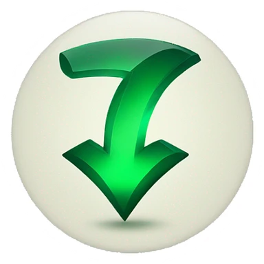 elegant emerald green checkmark that is unique but appropriate for work sticker