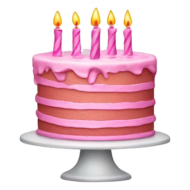 Pink birthday cake  sticker