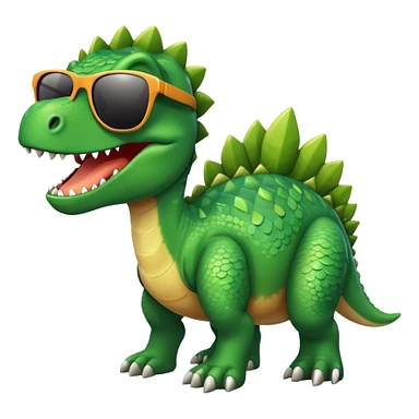 Dinosaur with sunglasses  sticker