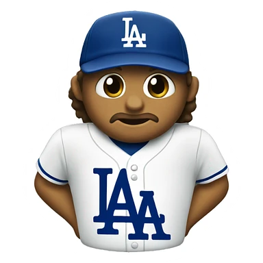 La Dodger logo sticker