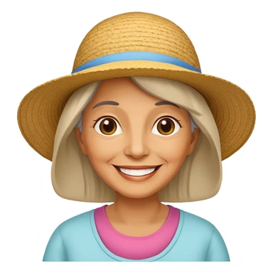  older woman in the country sticker