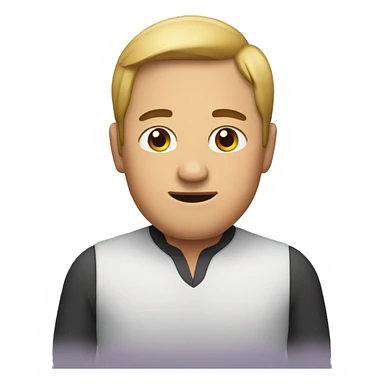 Man with two hands on his belly sticker