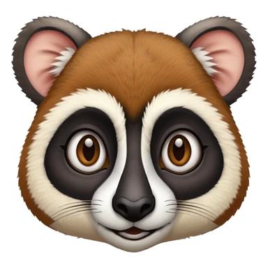 lemur face sticker