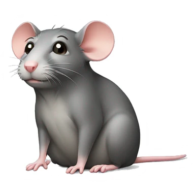 The rat is lonely sticker