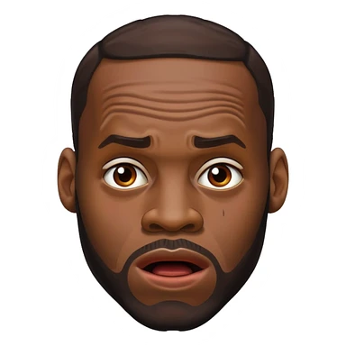 lebron james shocked sticker