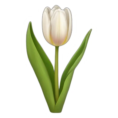 Medvěd s tulipánem sticker