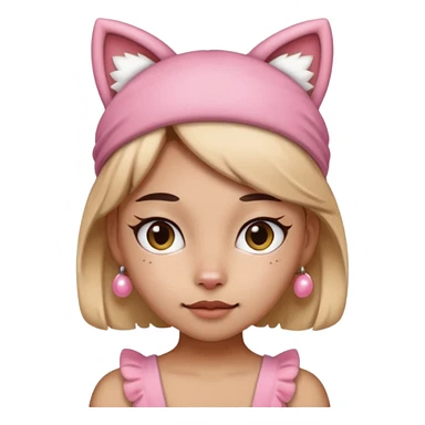 Kitty headband sticker