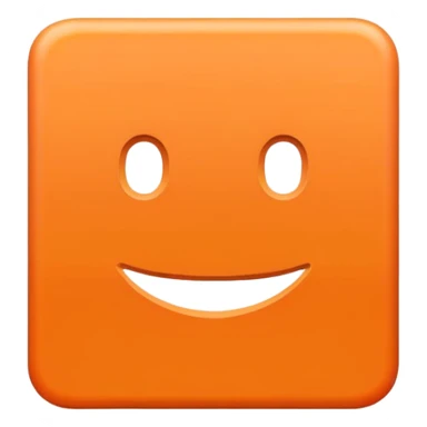 orange square sticker