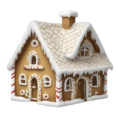 white gingerbread house  sticker
