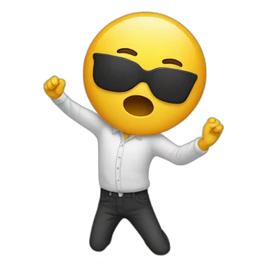 Personne qui fait un dab sticker