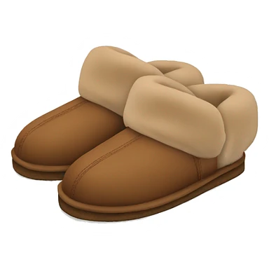 Ugg slippers brown sticker
