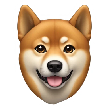 Black and tanned shiba inu sticker