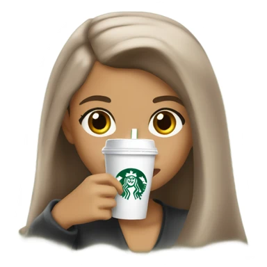 Ariana Grande with Starbucks sticker