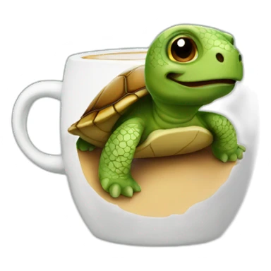 coffee turtle sticker