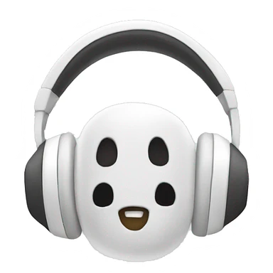 white headphones with white bows sticker