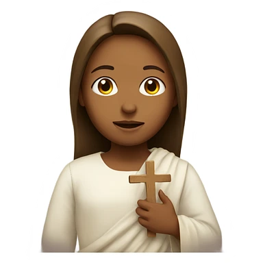 Girl with Jesus sticker