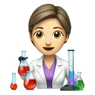 female research scientist working in lab with bacteria and test tubes sticker