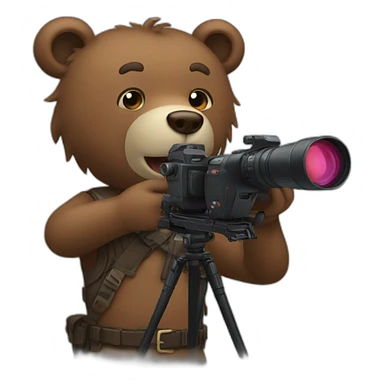 Canon WHO shoots bears sticker