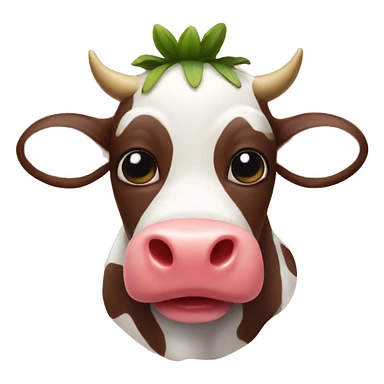 Strawberry cow sticker