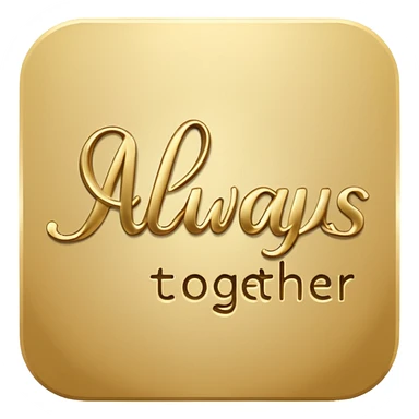 Love, Words "Always Together" sticker