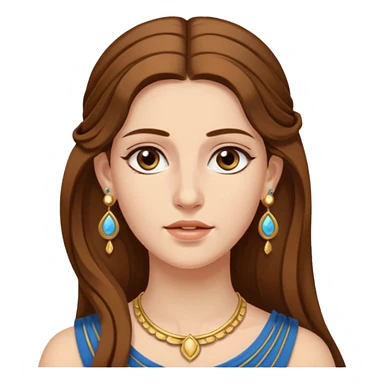 Ancient greek Women with Earrings sticker