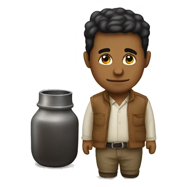 Mate, yerbabuena bombilla sticker