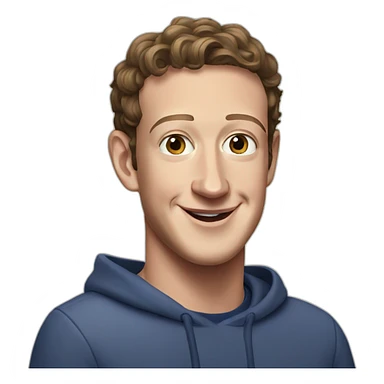 Mark Zuckerberg using Facebook  sticker
