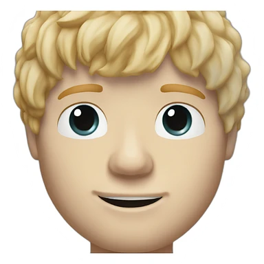 Ed sheeran with blond hair sticker