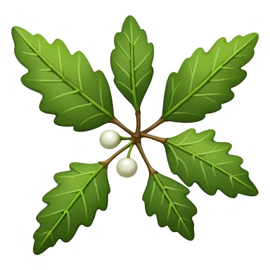 Mistletoe christmas sticker