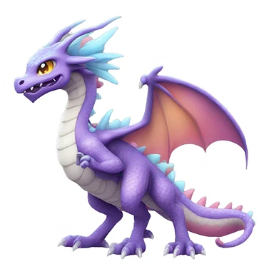 Kawaii Edgy Bright Ethereal Fururistic Fantasy Dragon Pokémon Fakemon full body sticker