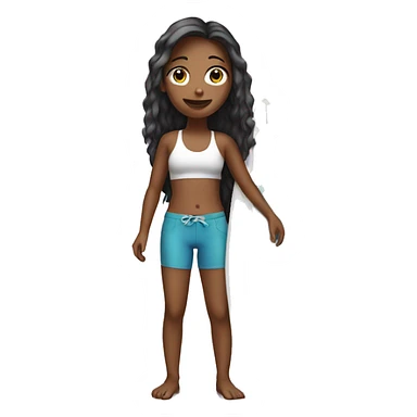 girl with a surfboard sticker