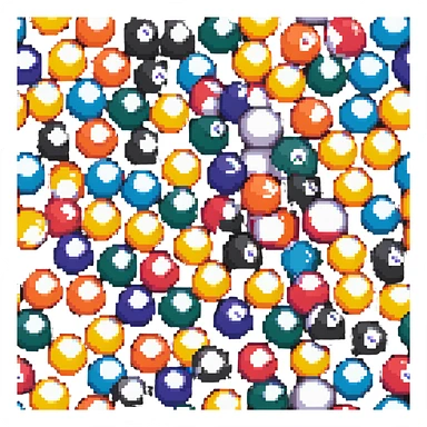 colorful pool balls sticker