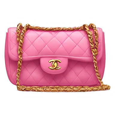 chanel bag pink sticker