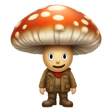 Mushroom man  sticker