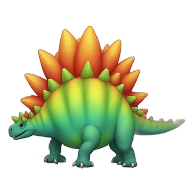 stegosaurus gay lgbt sticker
