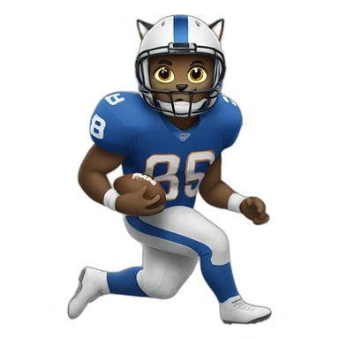 Cat linebacker sticker