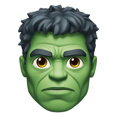 The hulk but with sky blue skin sticker