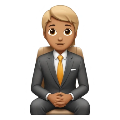 Commuter sitting in a metro sticker