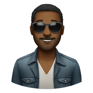 Gay man in sunglasses  sticker