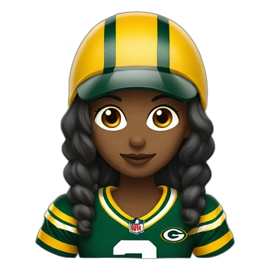 packer girl sticker