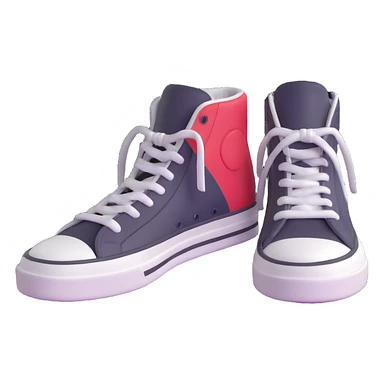 pair of retro sneakers sticker